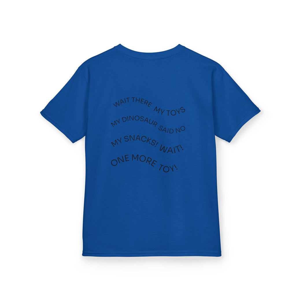 My Toys Are Coming Too Kids T-Shirt | Cute Cartoon Kid, Toys & Dinosaur Design