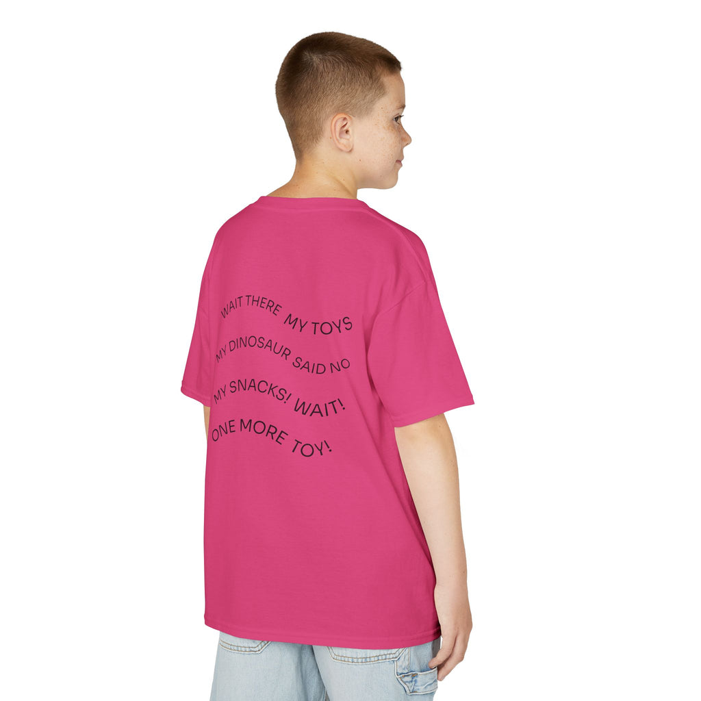My Toys Are Coming Too Kids T-Shirt | Cute Cartoon Kid, Toys & Dinosaur Design