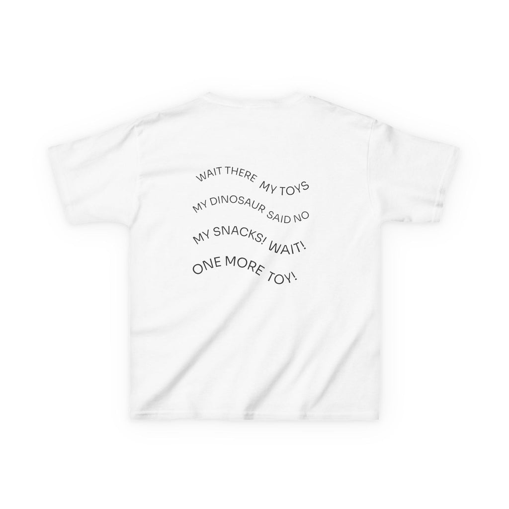 My Toys Are Coming Too Kids T-Shirt | Cute Cartoon Kid, Toys & Dinosaur Design