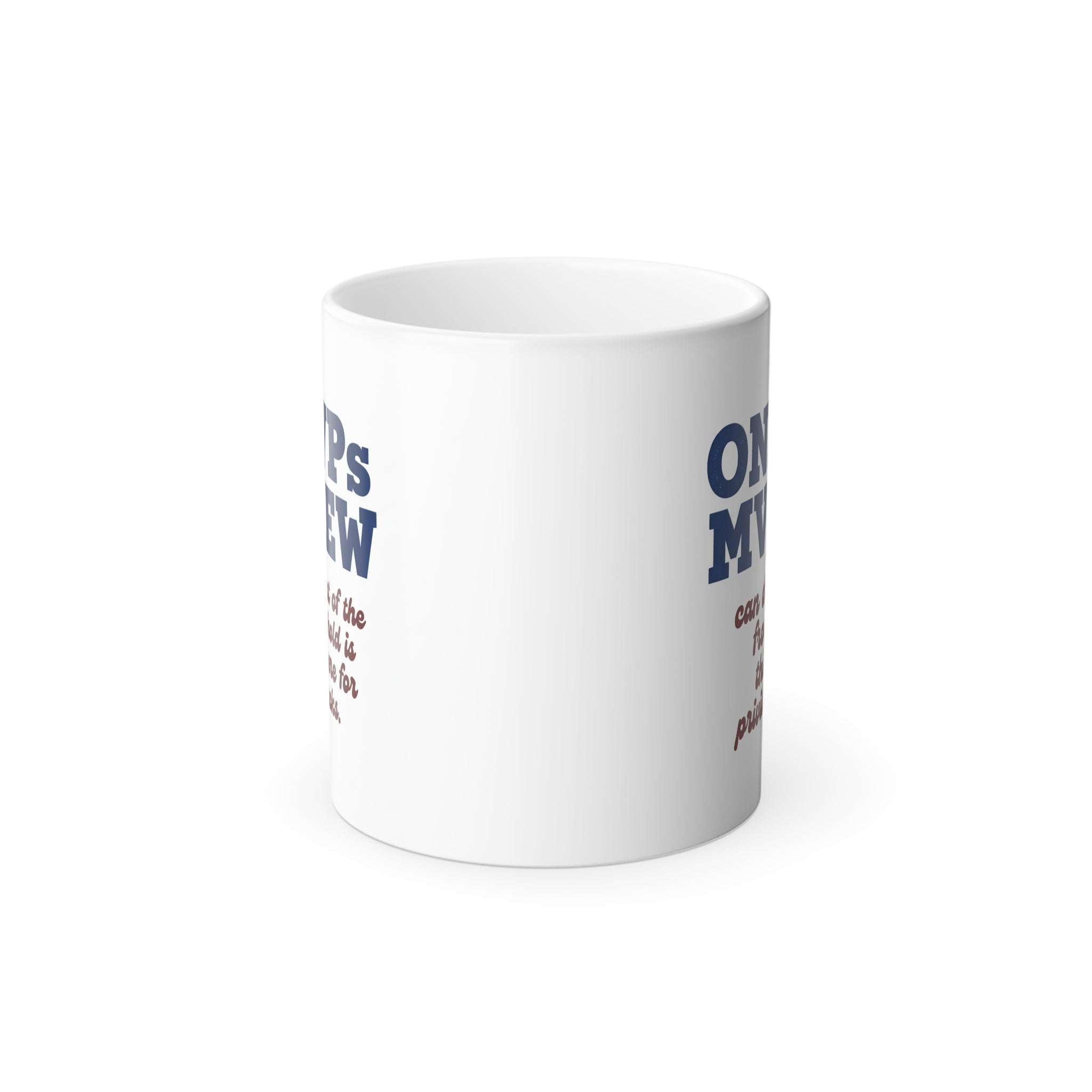 Color-Changing Coffee Mug - "MVPs CREW - The rest of the household is just here for snacks." 11oz Thermal Reveal