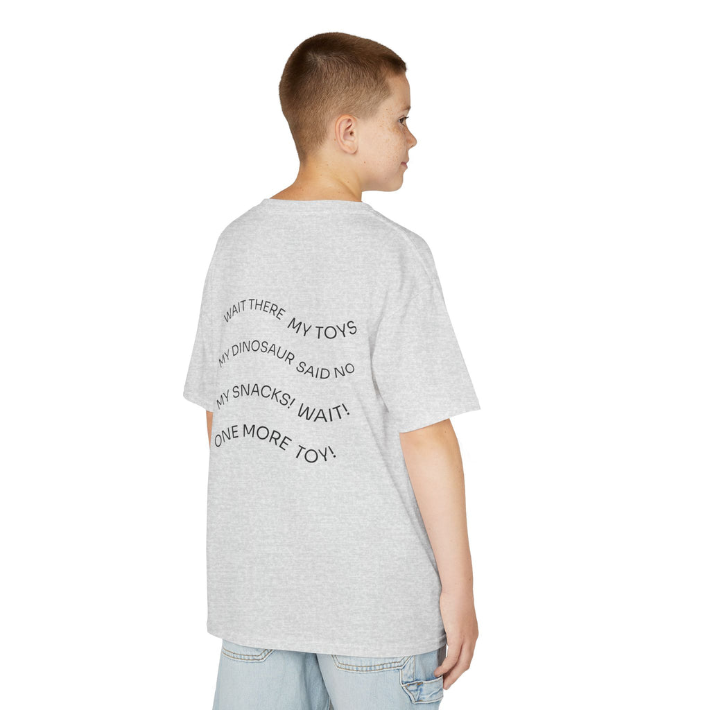 My Toys Are Coming Too Kids T-Shirt | Cute Cartoon Kid, Toys & Dinosaur Design