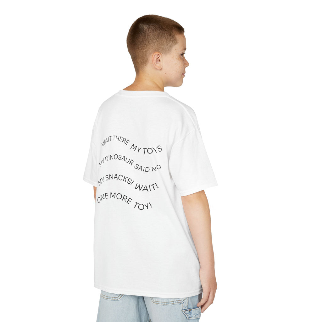 My Toys Are Coming Too Kids T-Shirt | Cute Cartoon Kid, Toys & Dinosaur Design