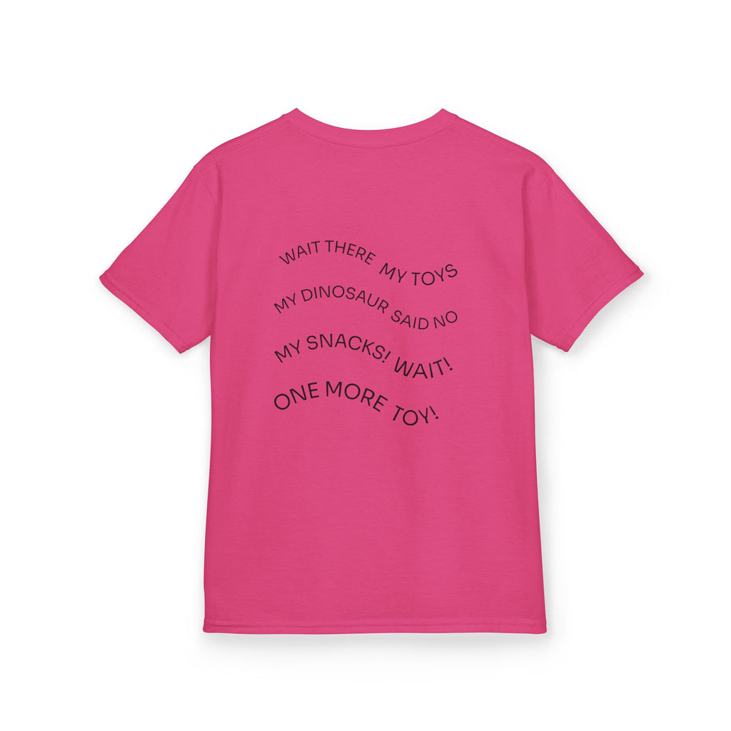 My Toys Are Coming Too Kids T-Shirt | Cute Cartoon Kid, Toys & Dinosaur Design