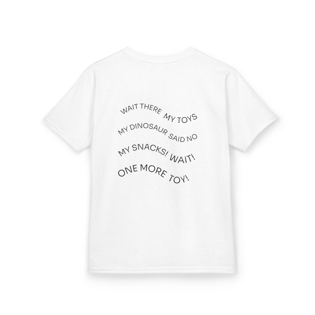My Toys Are Coming Too Kids T-Shirt | Cute Cartoon Kid, Toys & Dinosaur Design