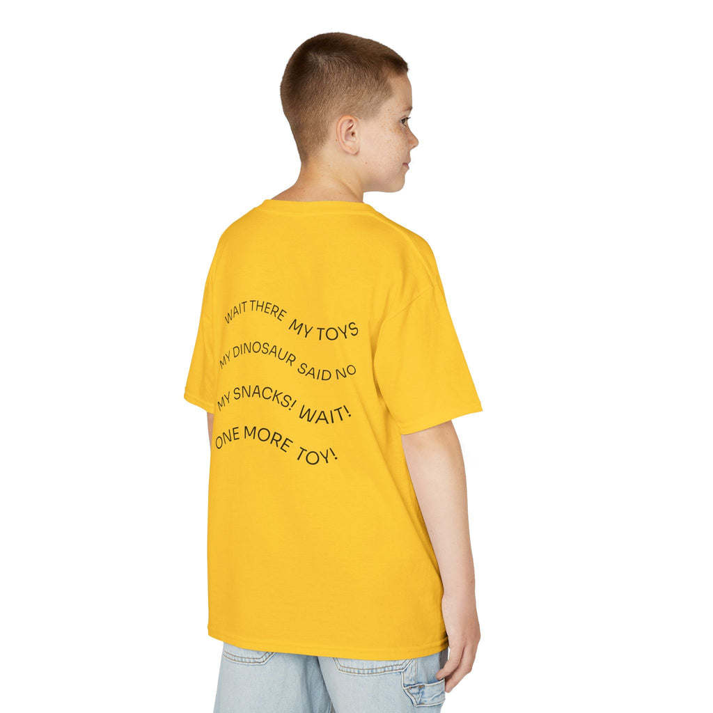 My Toys Are Coming Too Kids T-Shirt | Cute Cartoon Kid, Toys & Dinosaur Design