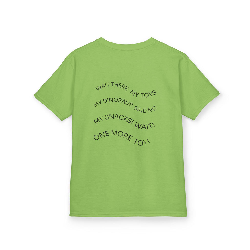 My Toys Are Coming Too Kids T-Shirt | Cute Cartoon Kid, Toys & Dinosaur Design