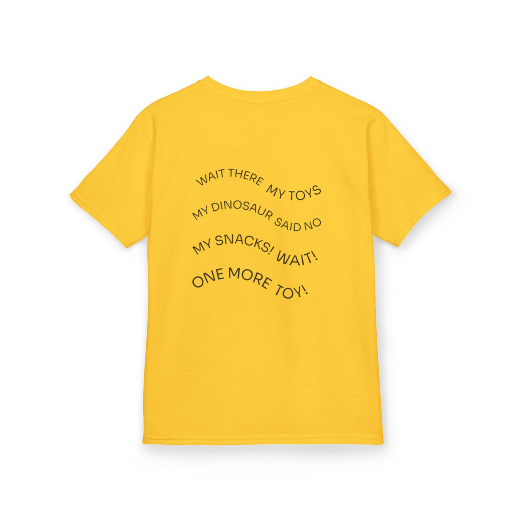 My Toys Are Coming Too Kids T-Shirt | Cute Cartoon Kid, Toys & Dinosaur Design