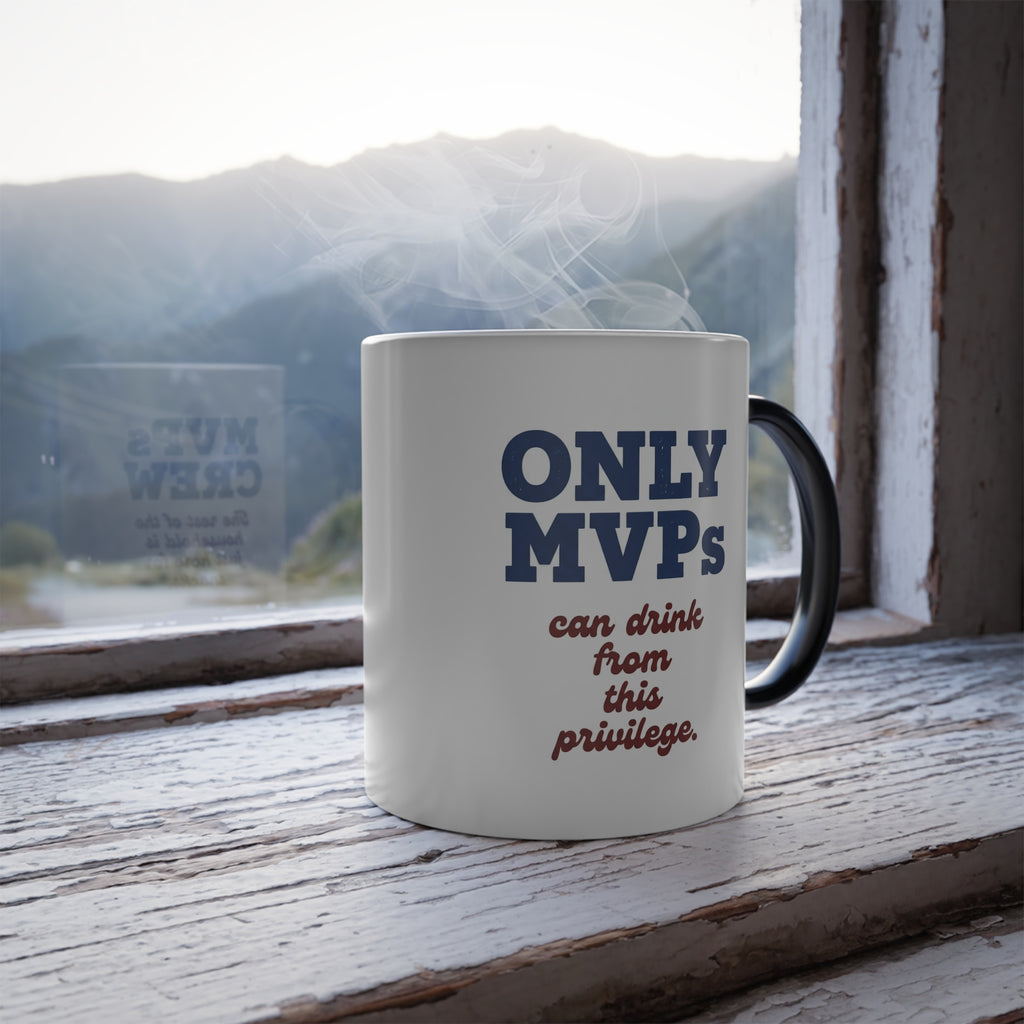 Color-Changing Coffee Mug - "MVPs CREW - The rest of the household is just here for snacks." 11oz Thermal Reveal