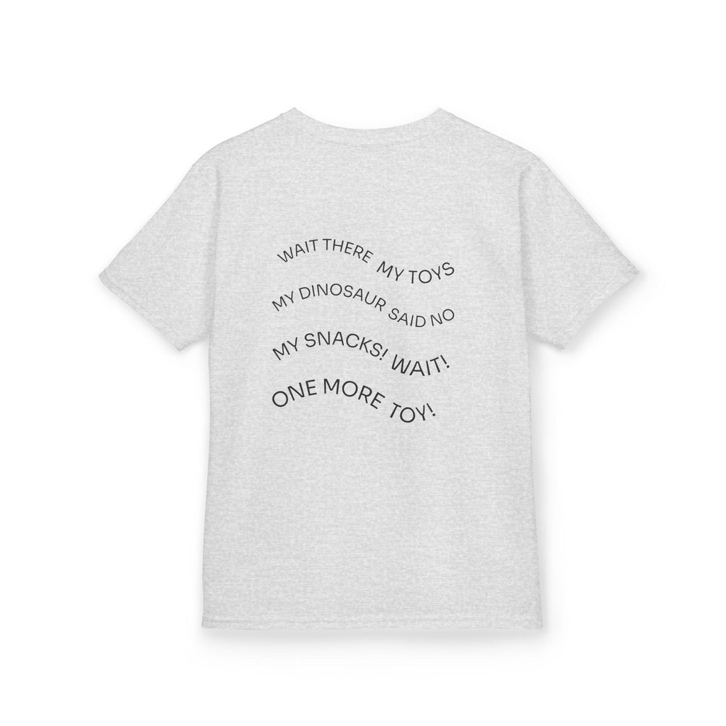 My Toys Are Coming Too Kids T-Shirt | Cute Cartoon Kid, Toys & Dinosaur Design