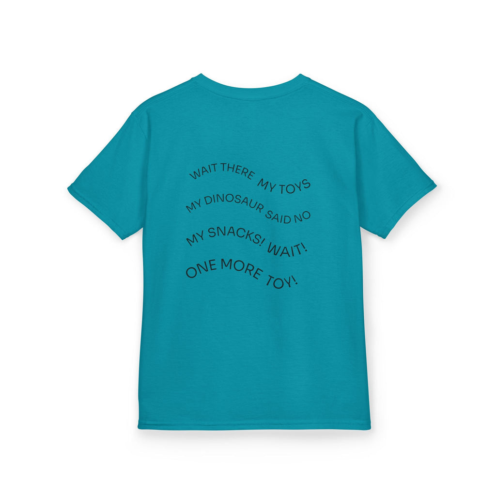 My Toys Are Coming Too Kids T-Shirt | Cute Cartoon Kid, Toys & Dinosaur Design